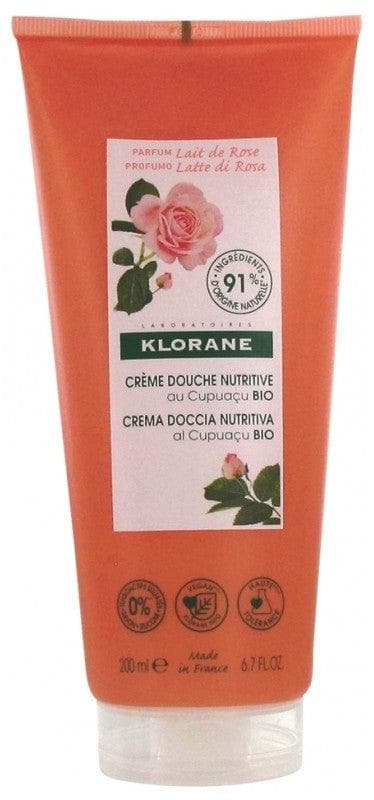 Klorane Nourishing Shower Cream with Organic Cupuaçu Rose Milk 200ml