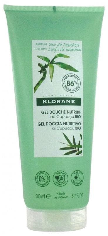Klorane Nourishing Shower Gel with Organic Cupuaçu Butter Bamboo Sap 200ml