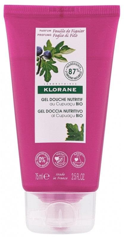 Klorane Nourishing Shower Gel with Organic Cupuaçu Fig Leaf 75ml