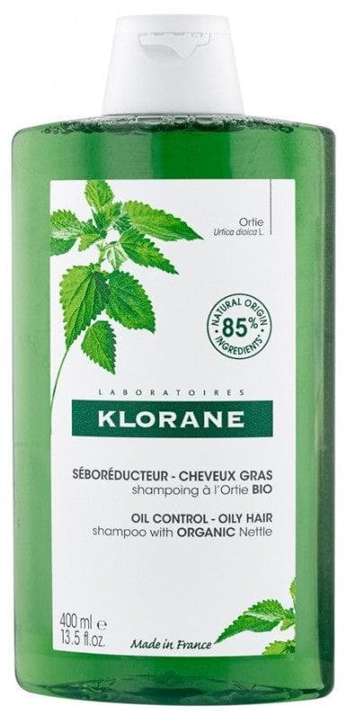 Klorane Organic Nettle Shampoo Seboregulator Hair Fat 400ml