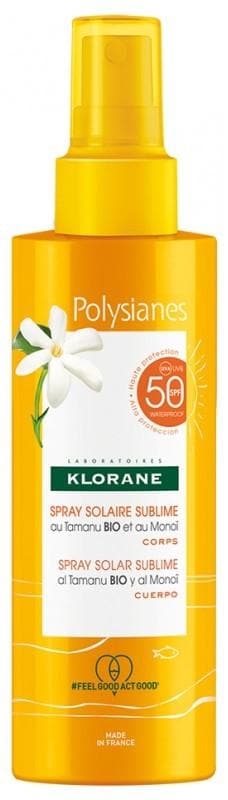 Klorane Polysianes Spray Solar Sublime with Organic Tamanu and Monoï SPF50 200ml