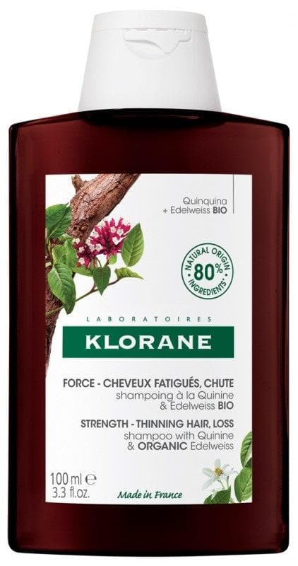 Klorane Strength Thinning Hair Loss Shampoo with Quinine and Organic Edelweiss 100ml