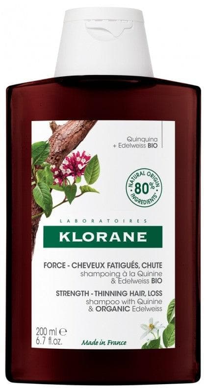 Klorane Strength Tired Hair & Fall Shampoo with Quinine and Edelweiss Organic 200ml