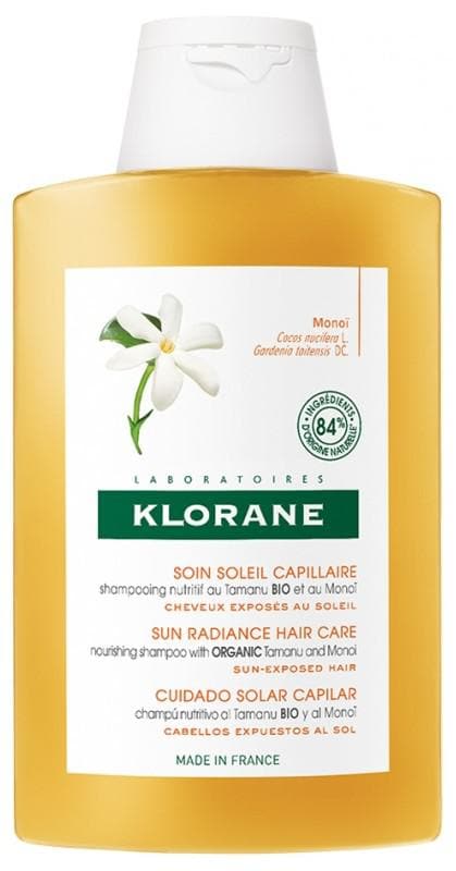 Klorane Sun Radiance Hair Care Shampoo with Organic Tamanu and Monoi 200 ml