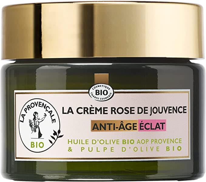 La Provencale Bio - Rose of Youth Cream Anti-Aging Radiance Certified Organic - Organic Olive Oil PDO Provence - For All Skin Types Even The Most Sensitive - 50 ml