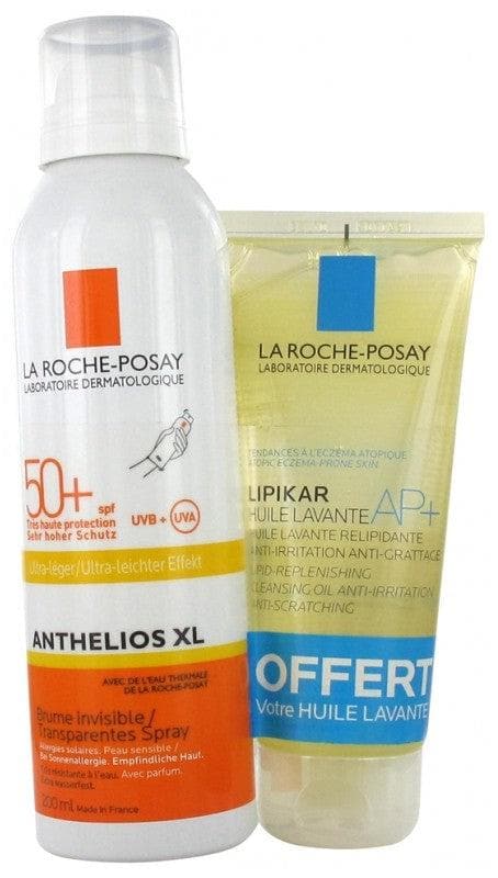 La Roche-Posay Anthelios XL Invisible Mist Ultra-Light SPF50+ 200ml + Lipikar AP+ Cleansing Oil 100ml Offered