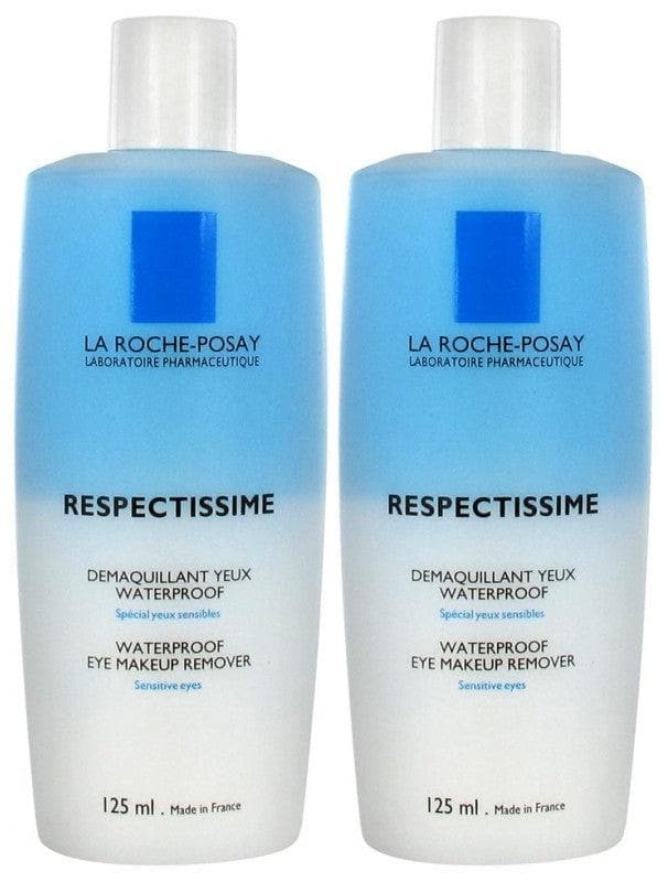 La Roche-Posay Respectissime Waterproof Eye Makeup Remover 2 x 125ml