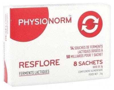 Laboratoire Immubio - Physionorm Resflore Lactic Ferments 8 Sachets