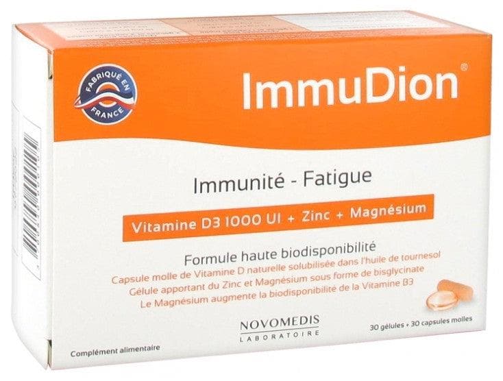 Laboratoire Novomedis Immunity-Tiredness Vitamin D3 1000 UI + Zinc + Magnesium 30 Capsules + 30 Soft Capsules