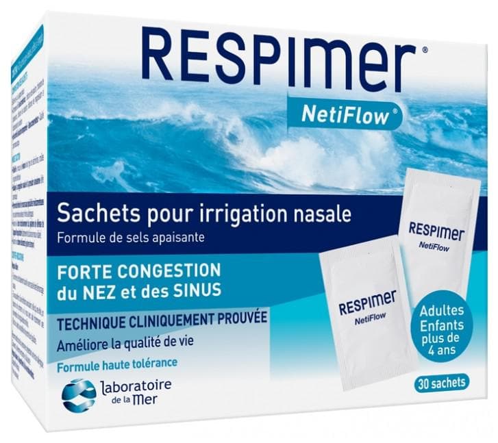 Laboratoire de la Mer Respimer NetiFlow 30 Sachets for Nasal Irrigation