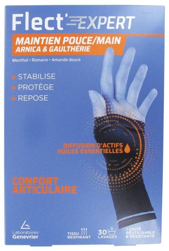 Laboratoires Genevrier FLECT' EXPERT Hand/Thumb Support Arnica & Gaultheria Size: T2