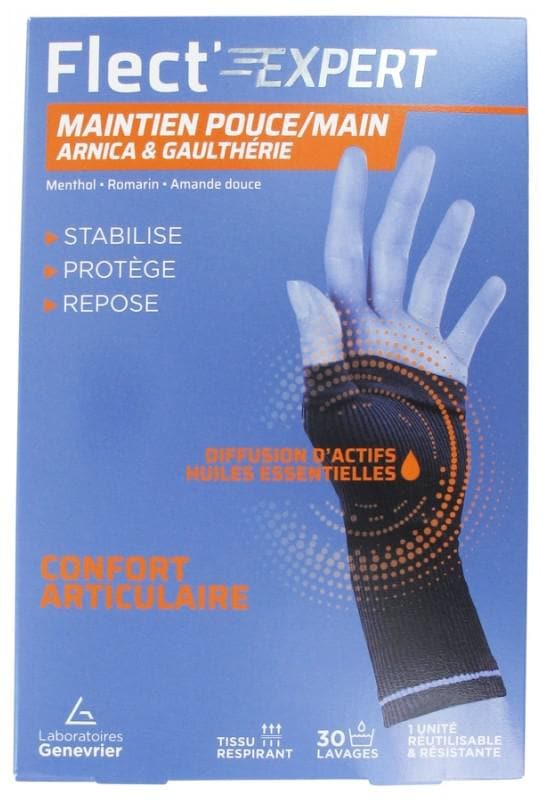 Laboratoires Genevrier FLECT' EXPERT Hand/Thumb Support Arnica & Gaultheria Size: T3