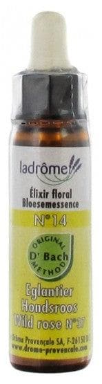 Ladrôme Flowers of Bach Floral Elixir N°14: Wildrose Organic 10ml