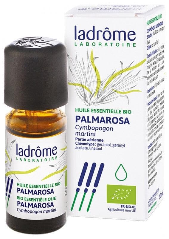 Ladrôme Organic Essential Oil Palmarosa (Cymbopogon martini) 10ml