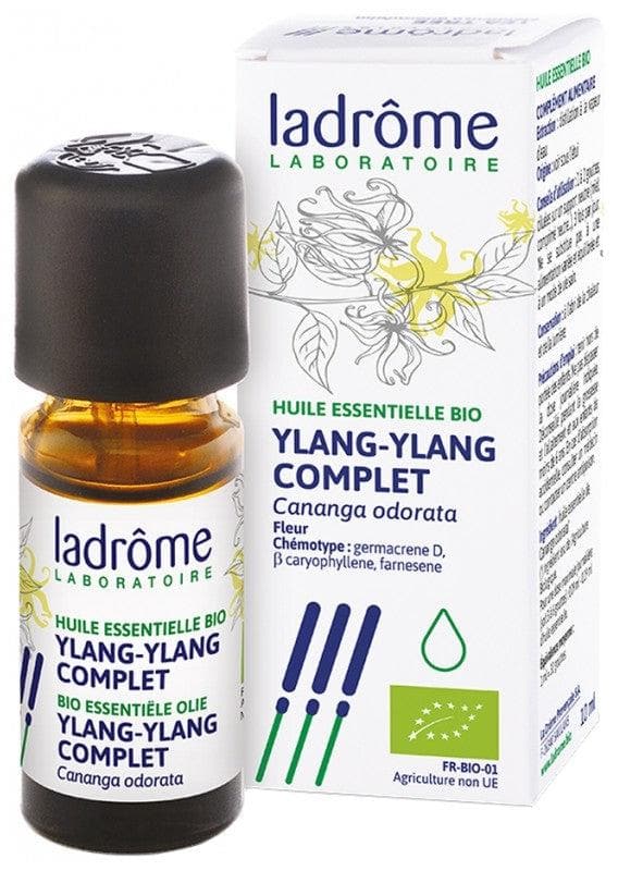 Ladrôme Organic Essential Oil Ylang Ylang Complete (Cananga odorata) 10ml