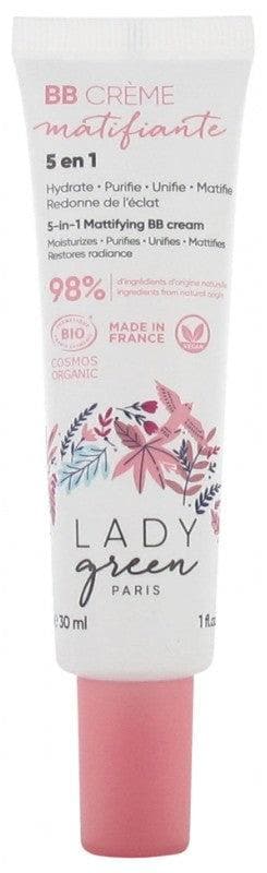 Lady Green 5-in-1 Mattifying BB Cream Organic 30ml Colour: Medium