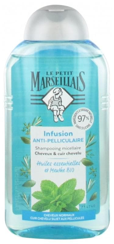 Le Petit Marseillais Micellar Shampoo Anti-Dandruff Infusion Essential Oils and Organic Mint 250ml