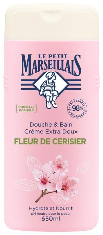 Le Petit Marseillais Shower & Bath Cream Extra-Gentle Cherry Blossom 650ml