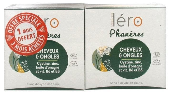 Léro Phanères Hair and Nails 90 Capsules + 30 Capsules Offered