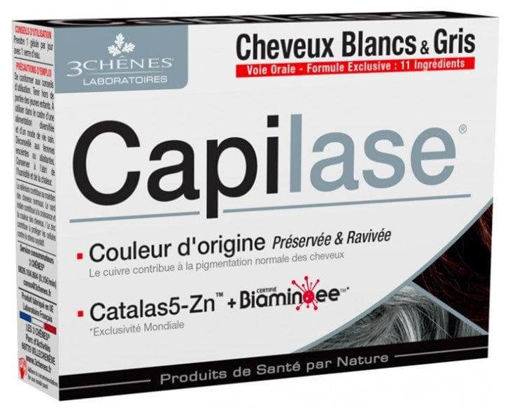 Les 3 Chênes Capilase White & Grey Hair 30 Capsules