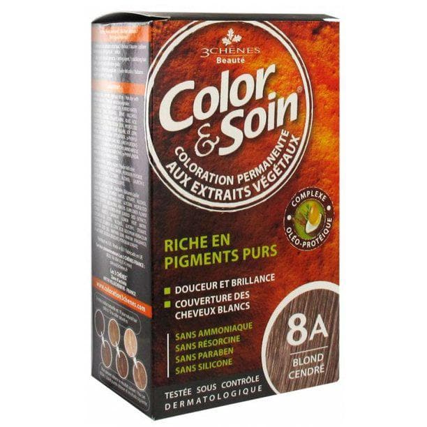Les 3 Chenes Color & Soin Special Women Hair Color Ash Blond 8A