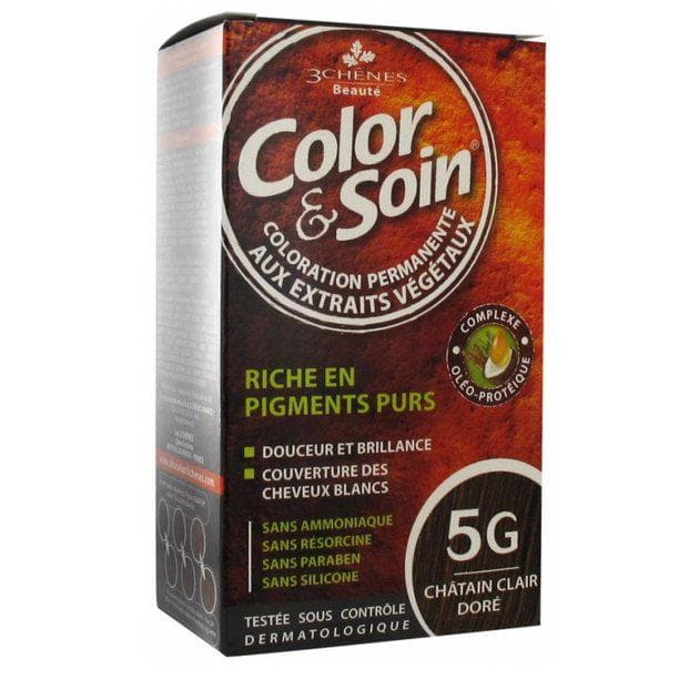 Les 3 Chenes Color & Soin Special Women Hair Color Light Golden Chestnut 5G