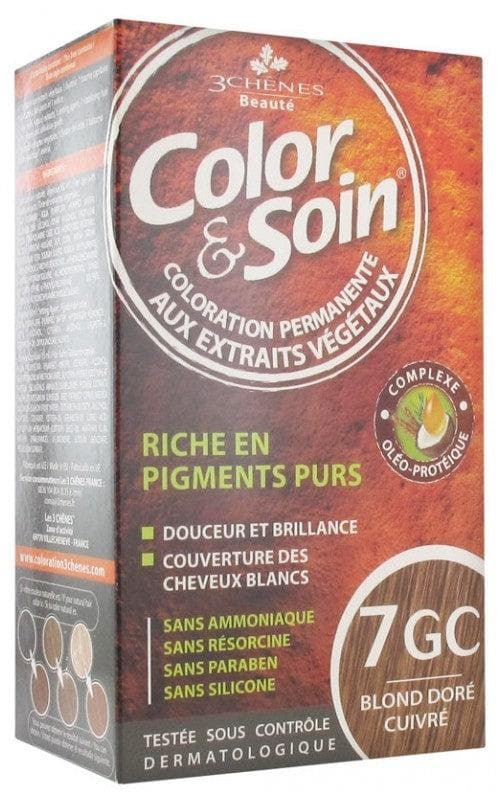 Les 3 Chênes Color & Soin Special Women Hair Colour: Copper Golden Blond: 7GC