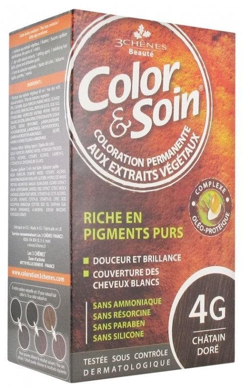 Les 3 Chênes Color & Soin Special Women Hair Colour: Golden Chestnut: 4G