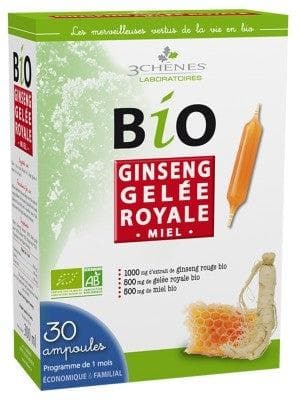 Les 3 Chênes - Organic Ginseng Royal Jelly 30 Phials