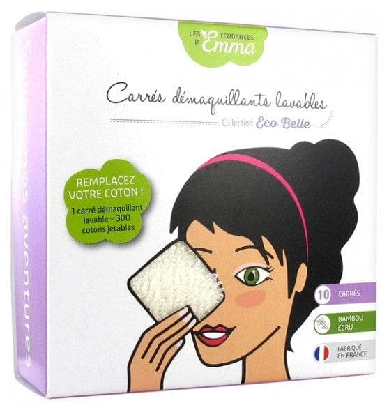 Les Tendances d'Emma Collection Eco Belle Washable Pads to Remove Make-Up 10 Ecru Pads