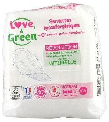 Love & Green - Hypoallergenic Napkins Normal 14 Napkins