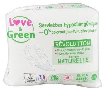 Love & Green - Hypoallergenic Napkins Super 12 Napkins