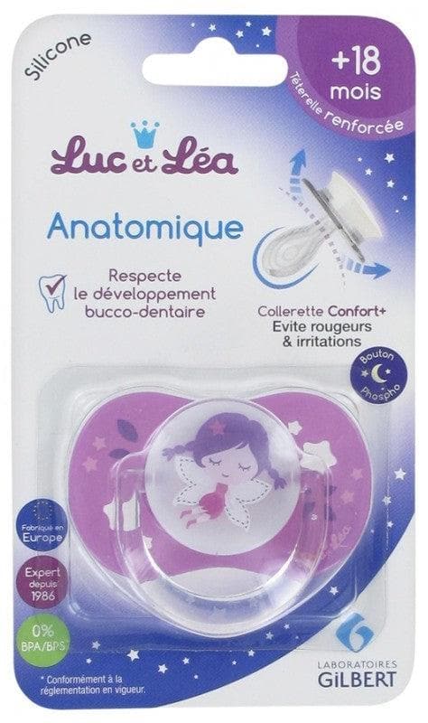 Luc et Léa Anatomical Soother with Ring 18 Months + Special Night Model: Fairy