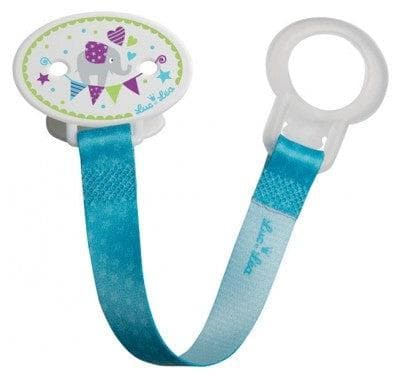 Luc et Léa - Fabric Pacifier Clip - Model: Elephant