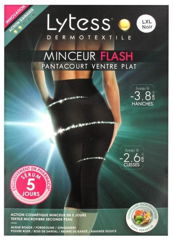 Lytess Dermotextile Flash Slimming Capri Pants Flat Belly Black Size: L/XL