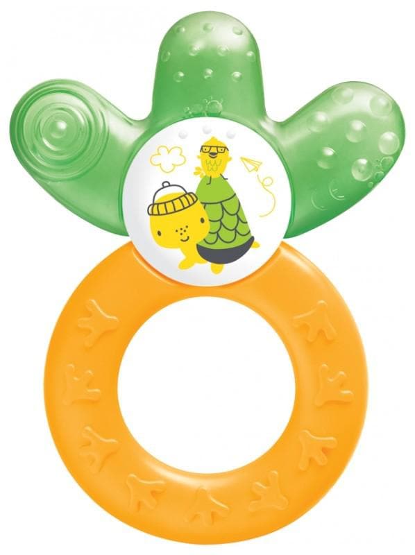 MAM Cooler Teether 4 Months + Colour: Yellow and Green