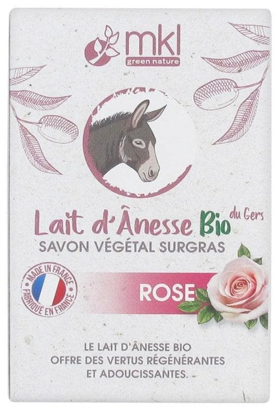 MKL Green Nature Organic Donkey Milk From Gers Rose Surgras Vegetable Soap 100g