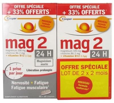 Mag 2 - 24h Enhanced Formula 2 x 60 Tablets
