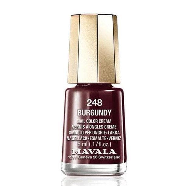 Mavala Mini Color Nail Color Cream 5ml Color 248-burgundy