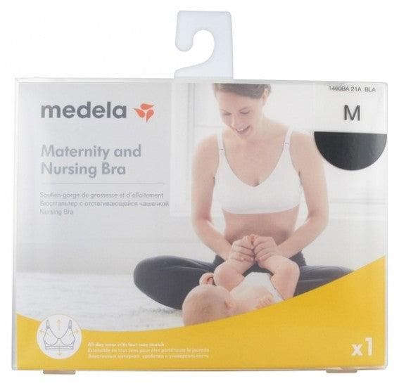 Medela Pregnancy and Breastfeeding Bra Black Size: Size M