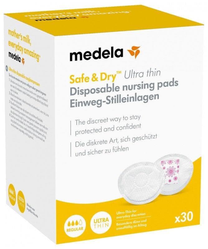 Medela Safe & Dry Breast-Pads of Single Use Ultra-Thin 30 Pads