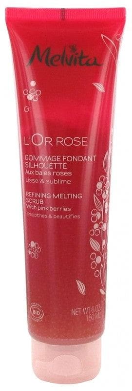 Melvita L'Or Rose Shape Scrub with Pink Berries Organic 150ml