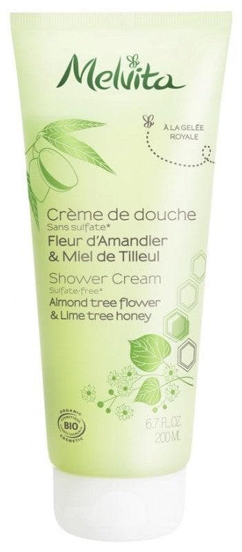 Melvita Shower Cream Almond Tree Flower & Lime Tree Honey 200ml