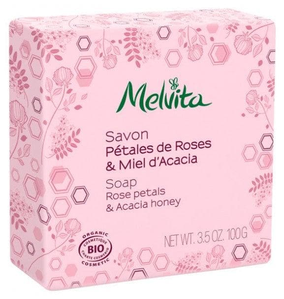 Melvita Soap Rose Petals & Acacia Honey 100g