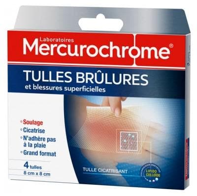 Mercurochrome - Burn Tulles and Superficial Wounds 4 Tulles