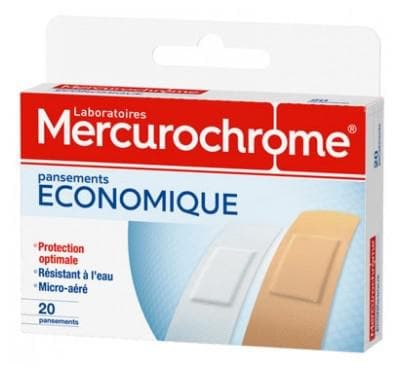 Mercurochrome - Economic Plasters 20 Plasters
