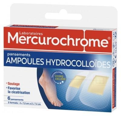 Mercurochrome - Hydrocolloid Blisters 6 Plasters