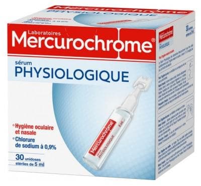 Mercurochrome - Physiological Serum 30 Single Doses