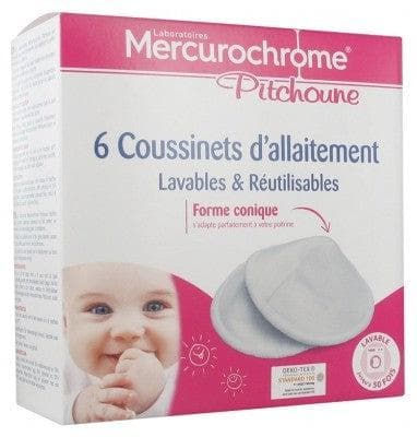 Mercurochrome - Pitchoune 6 Washable and Reusable Nursing Pads