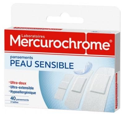 Mercurochrome - Sensitive Skin 40 Plasters